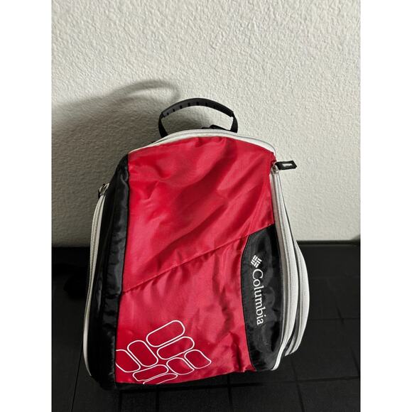 Columbia Trekster Diaper Bag Backpack Straps Red Black - Picture 4 of 11